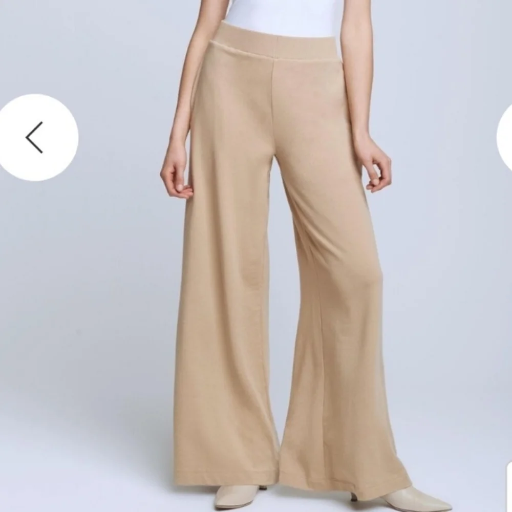 🌸L'AGENCE Campbell Beige‎ Ribbed Waistband Pants